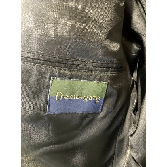 VINTAGE Tweed Sport Coat Mens 40R Brown Gray Herringbone Wool Lambs Wool Blend - Picture 5 of 12